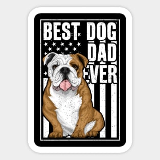 Best Bulldog Dad Ever Sticker